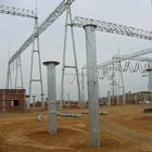 Da subestação elétrica da torre da transmissão da corrente Q235 elétrica construção de aço tubular